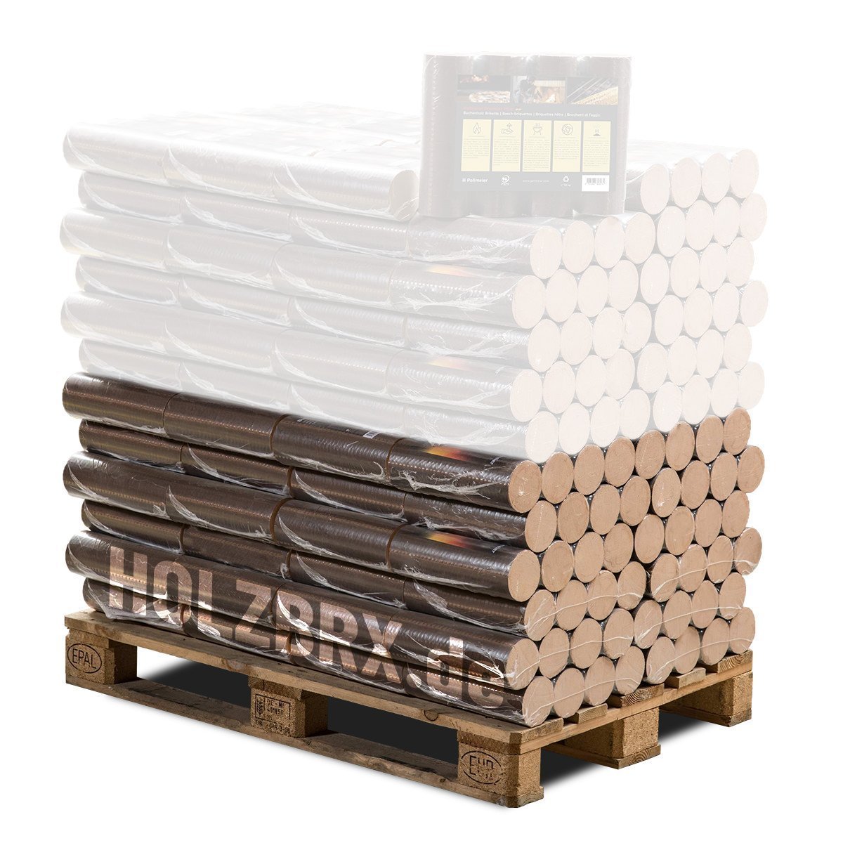POLLMEIER Holzbriketts Premium Plus Buchenholzbriketts 480 kg