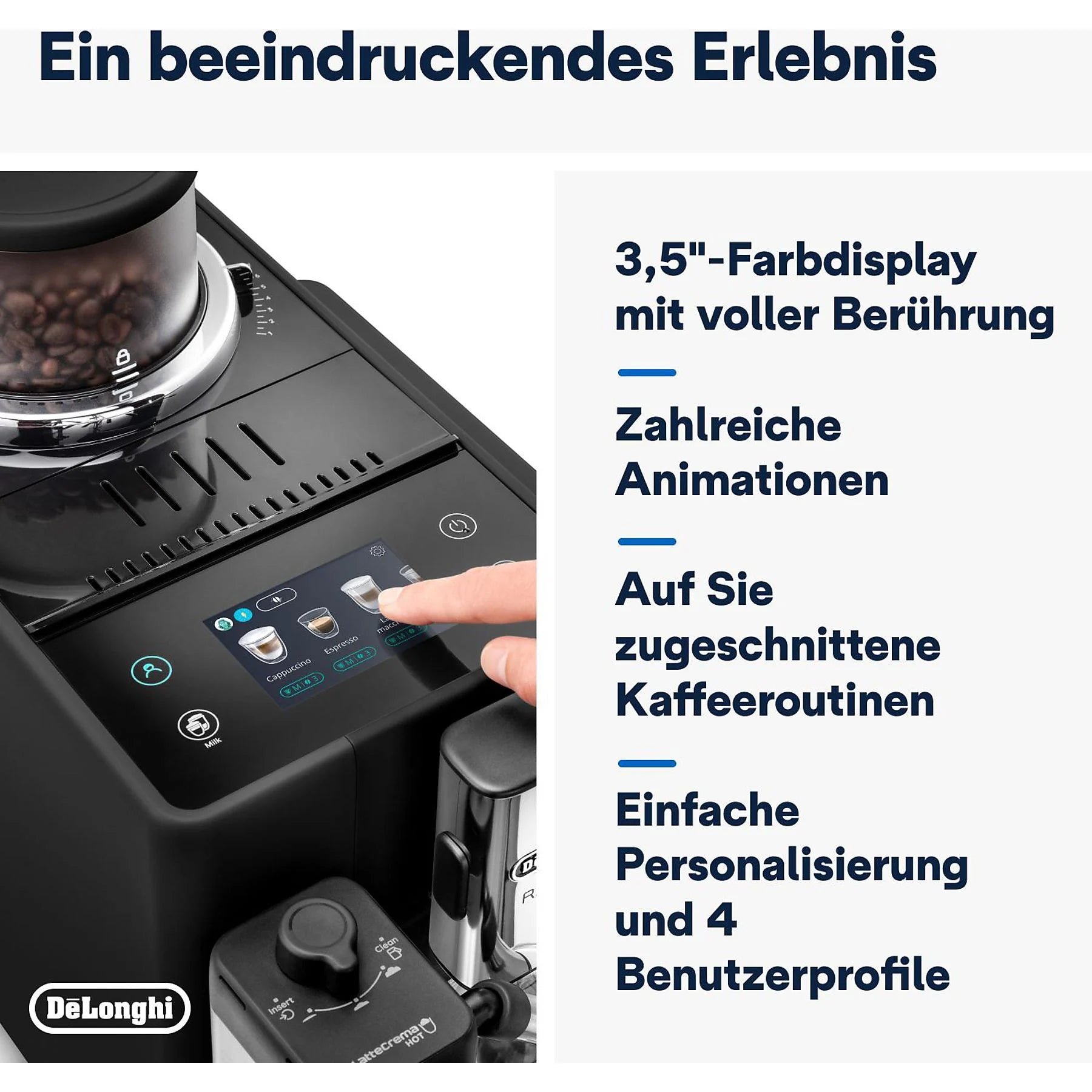 De’Longhi Rivelia EXAM440.55.B Kaffeevollautomat Schwarz