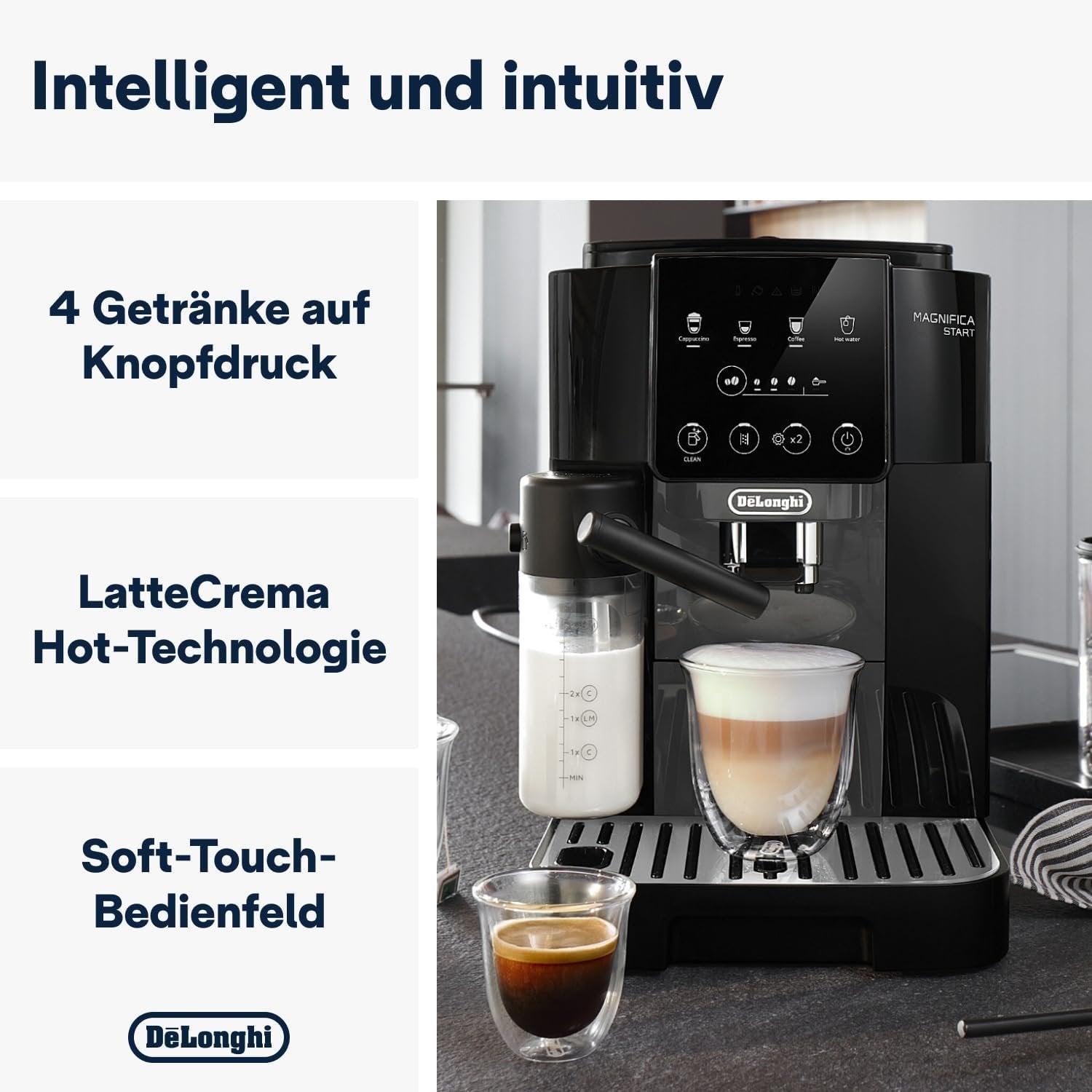 De’Longhi Kaffeevollautomat Magnifica Start ECAM222.60.BG