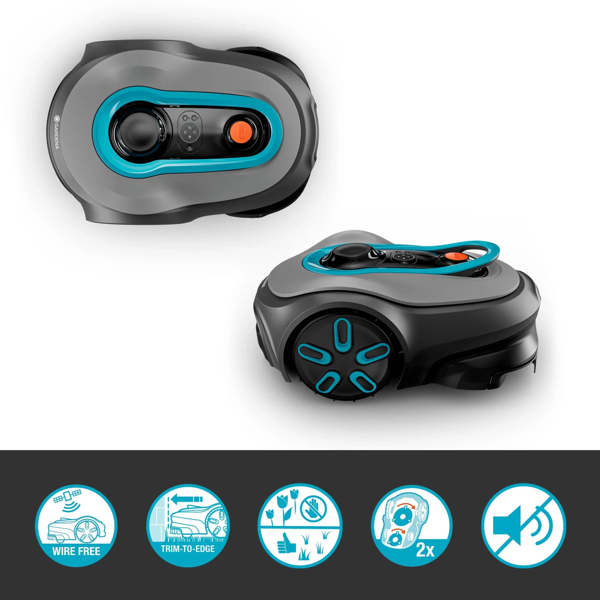 Gardena Mähroboter smart SILENO max Mähroboter 800 m²